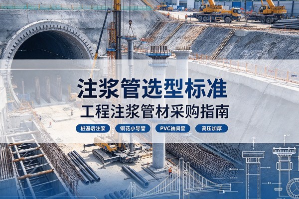 月湖注浆管选型标准
