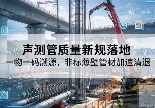 月湖声测管质量新规落地，一物一码溯源，非标薄壁管材加速清退